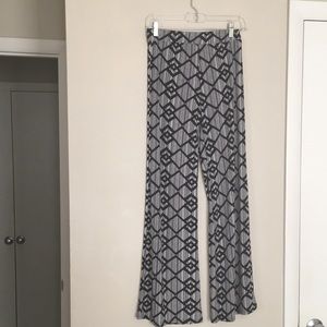 Charlotte Russe bell bottom silk pants